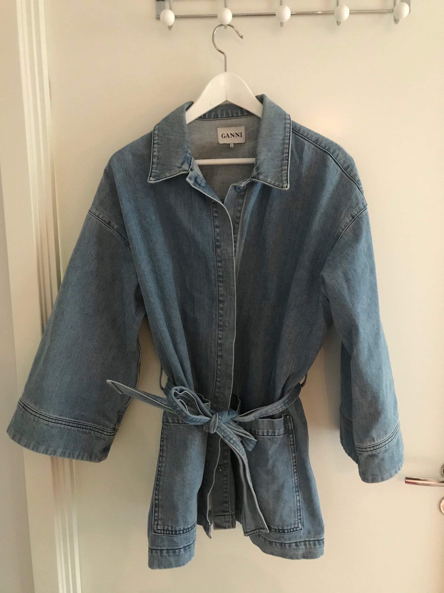 ganni wayne denim jacket