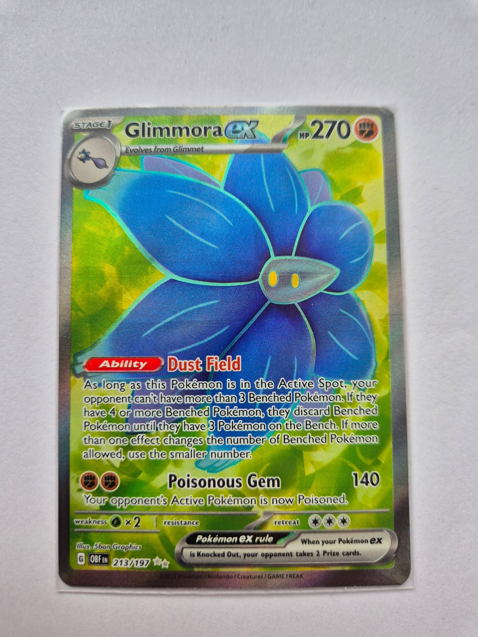 Se produkter som liknar Pokemon Glimmora ex 213/197 S.. p Tradera  (717168694)