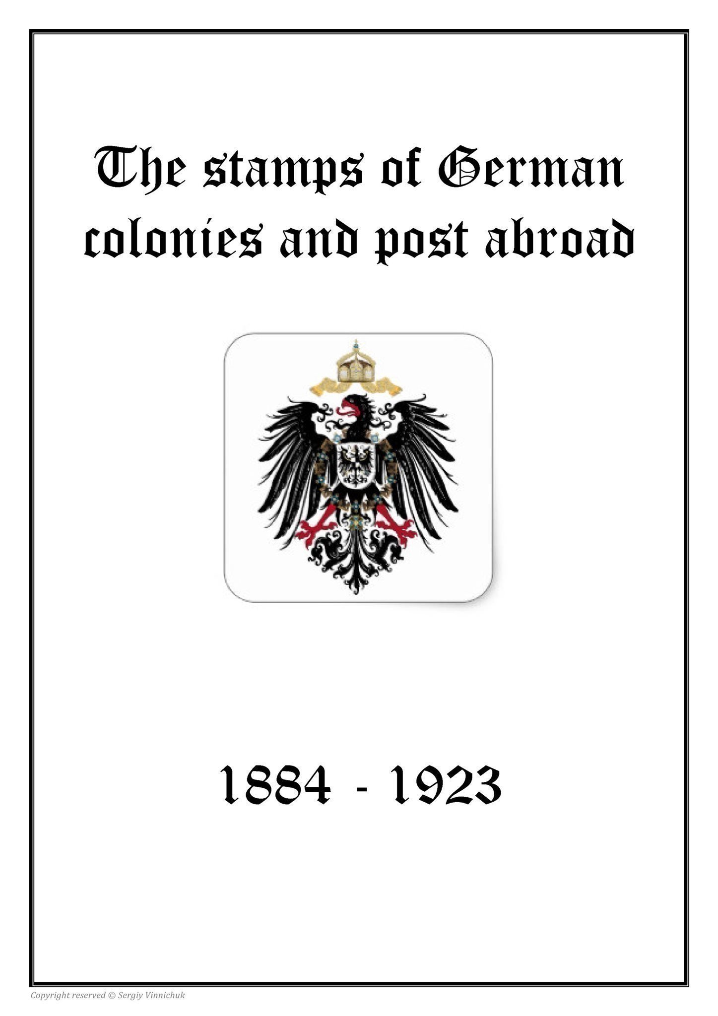 Tyskland Reich Kolonier och post utomlands 1884-1923 PDF (DIGITAL) ALBUM