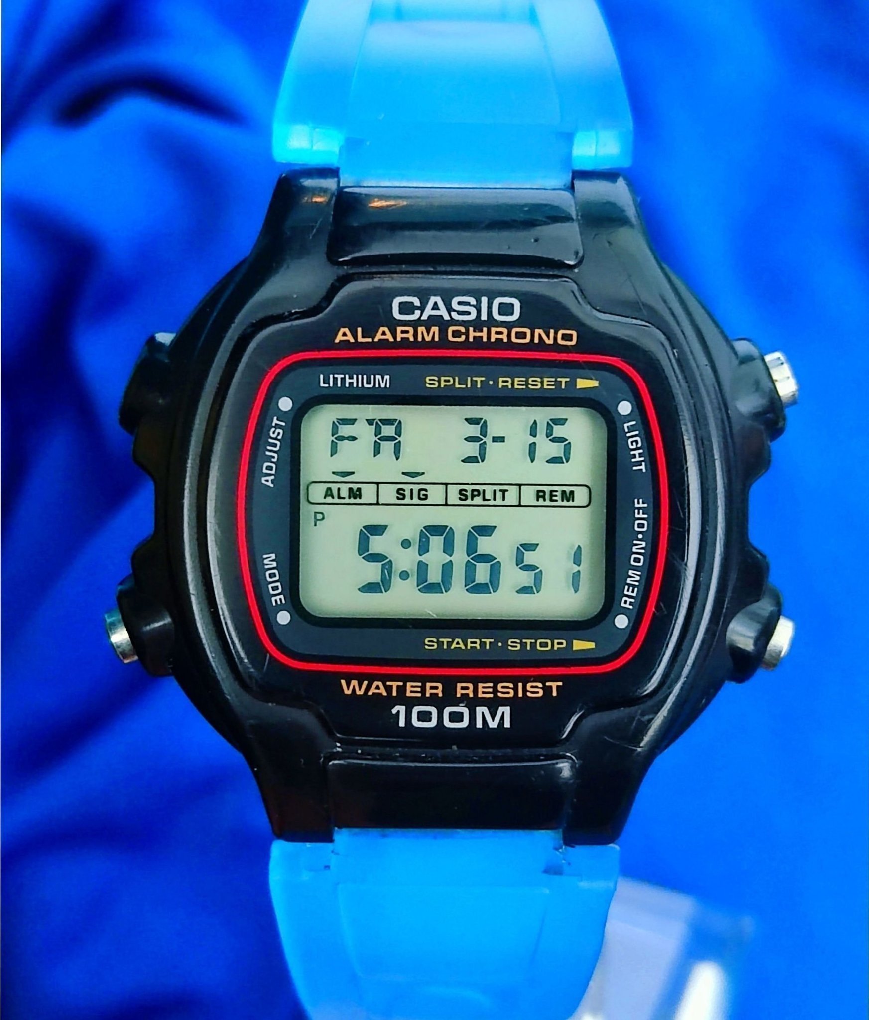JDM casio W725 vintage retro Diver 1986 K p p Tradera 626083903
