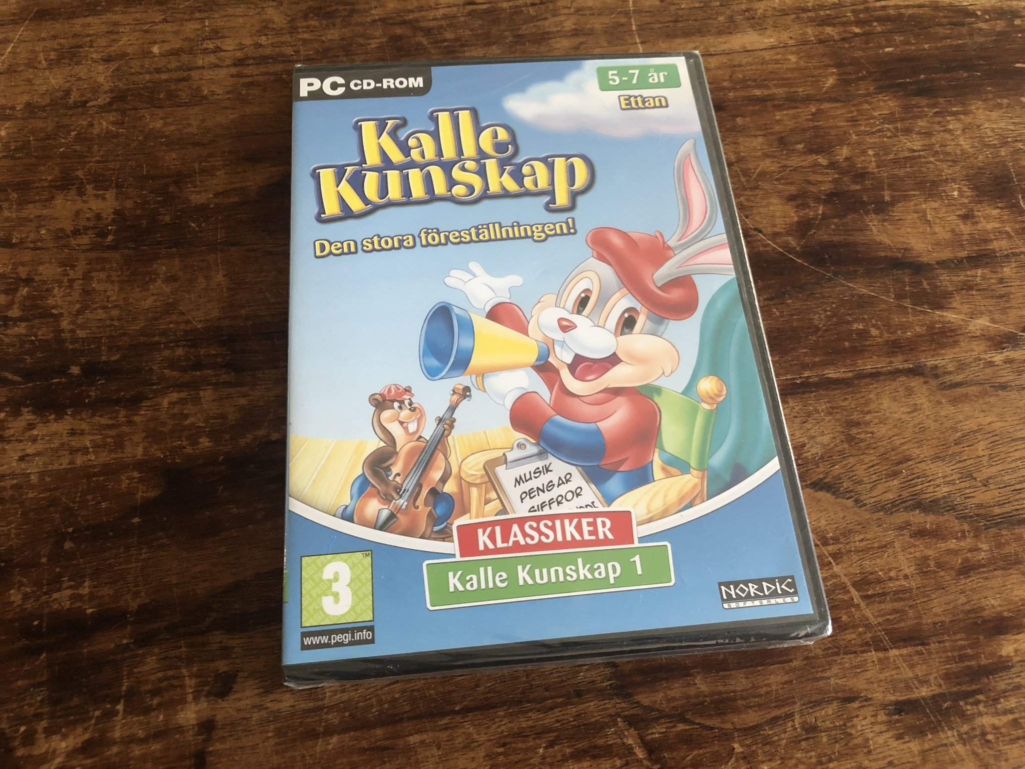 Kalle Kunskap Klassiker ettan - Den stora föreställningen - Ny och inplastad