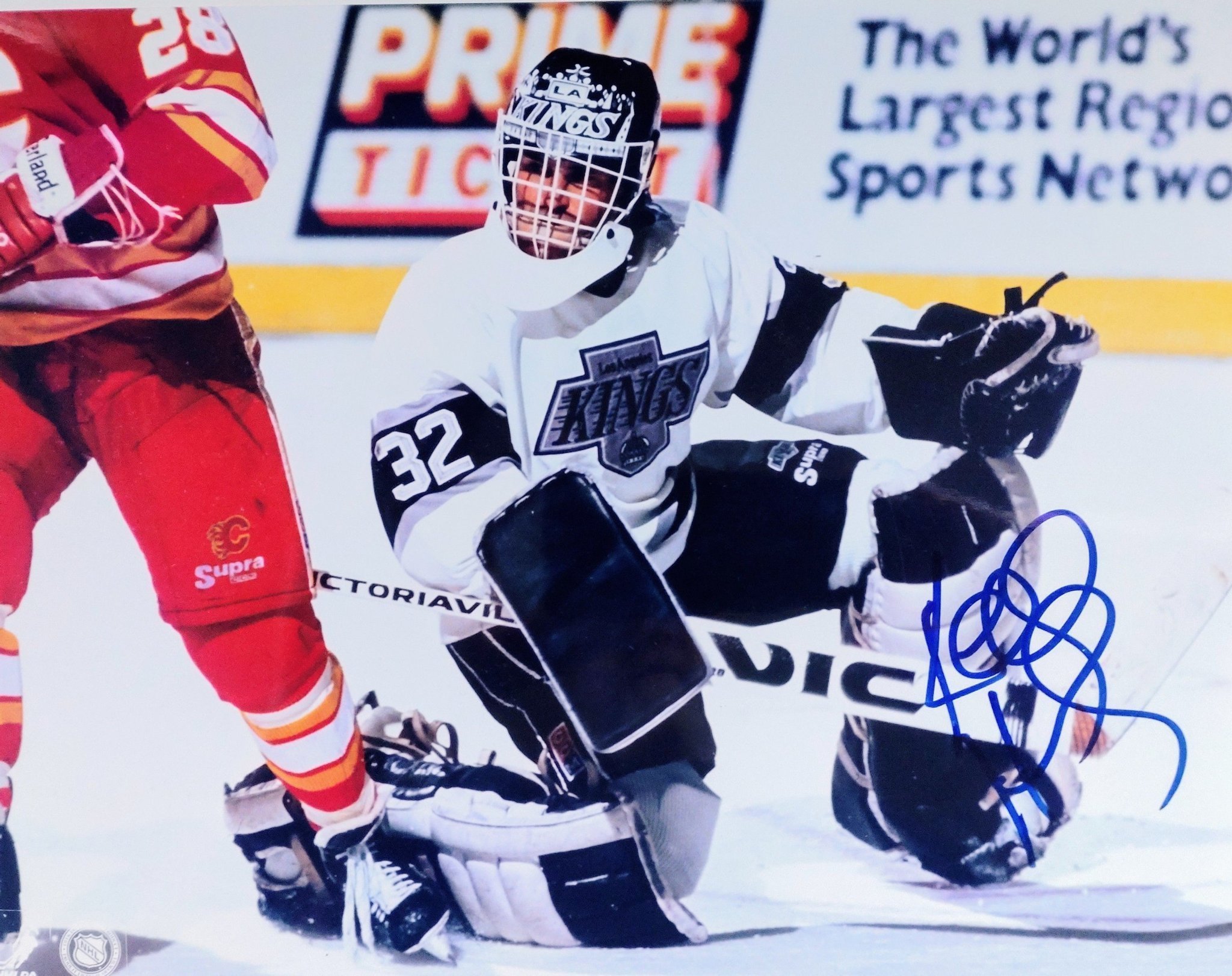 Äkta Autograf Kelly Hrudey LA Kings (1989199.. Köp på Tradera
