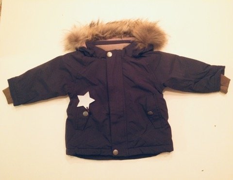 ~*~ Mini a Ture ~*~ Vinterjacka med fur Wally Blue nights st. 92 ~*~ Mini a Ture ~*~ Vinterjacka med fur Wally Blue nights st. 92