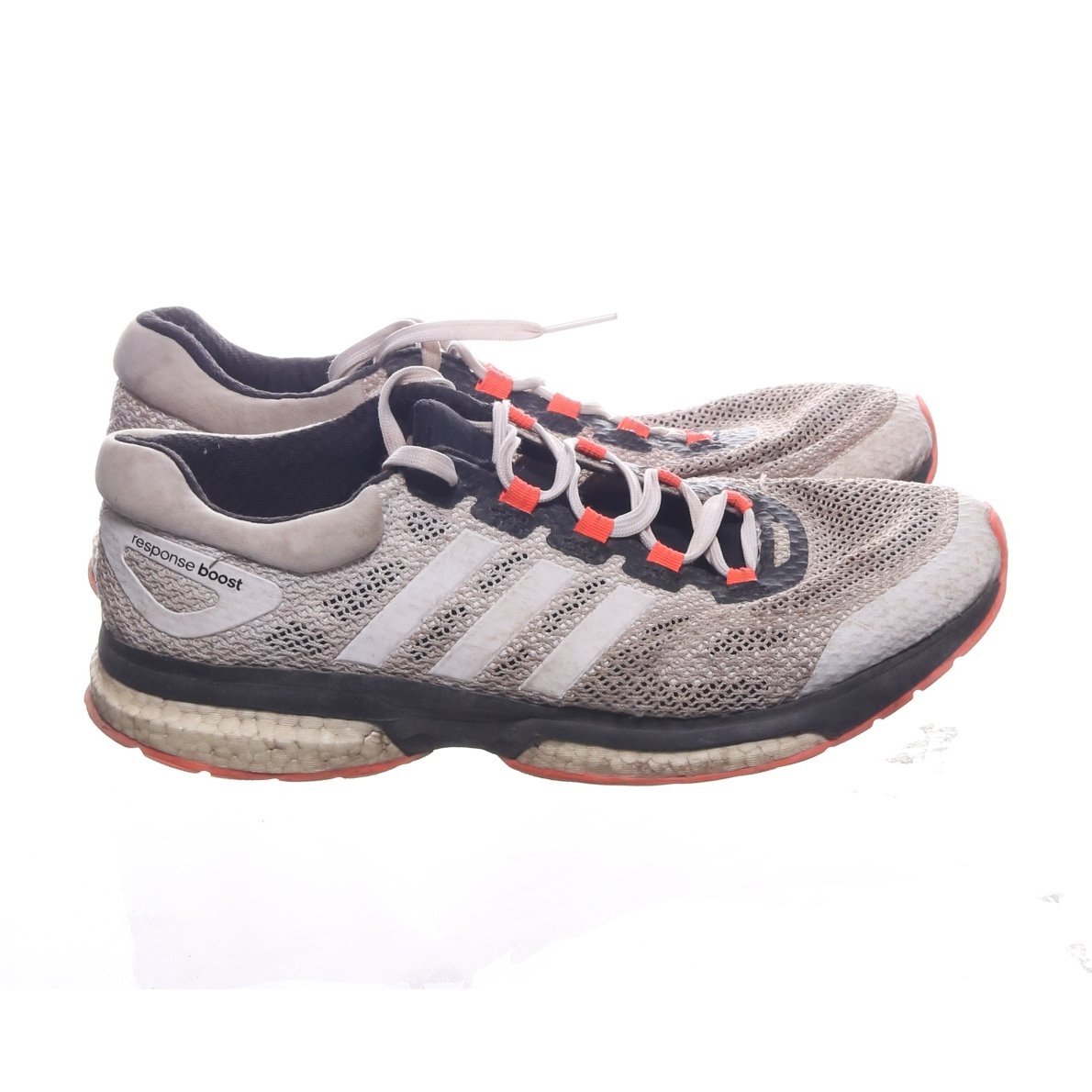 Adidas, Löparskor, Strl: 42.6, Response Boost, VitGrå Adidas, Löparskor, Strl: 42.6, Response Boost, VitGrå