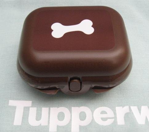 Tupperware Mini Babuska brun med benmotiv ny