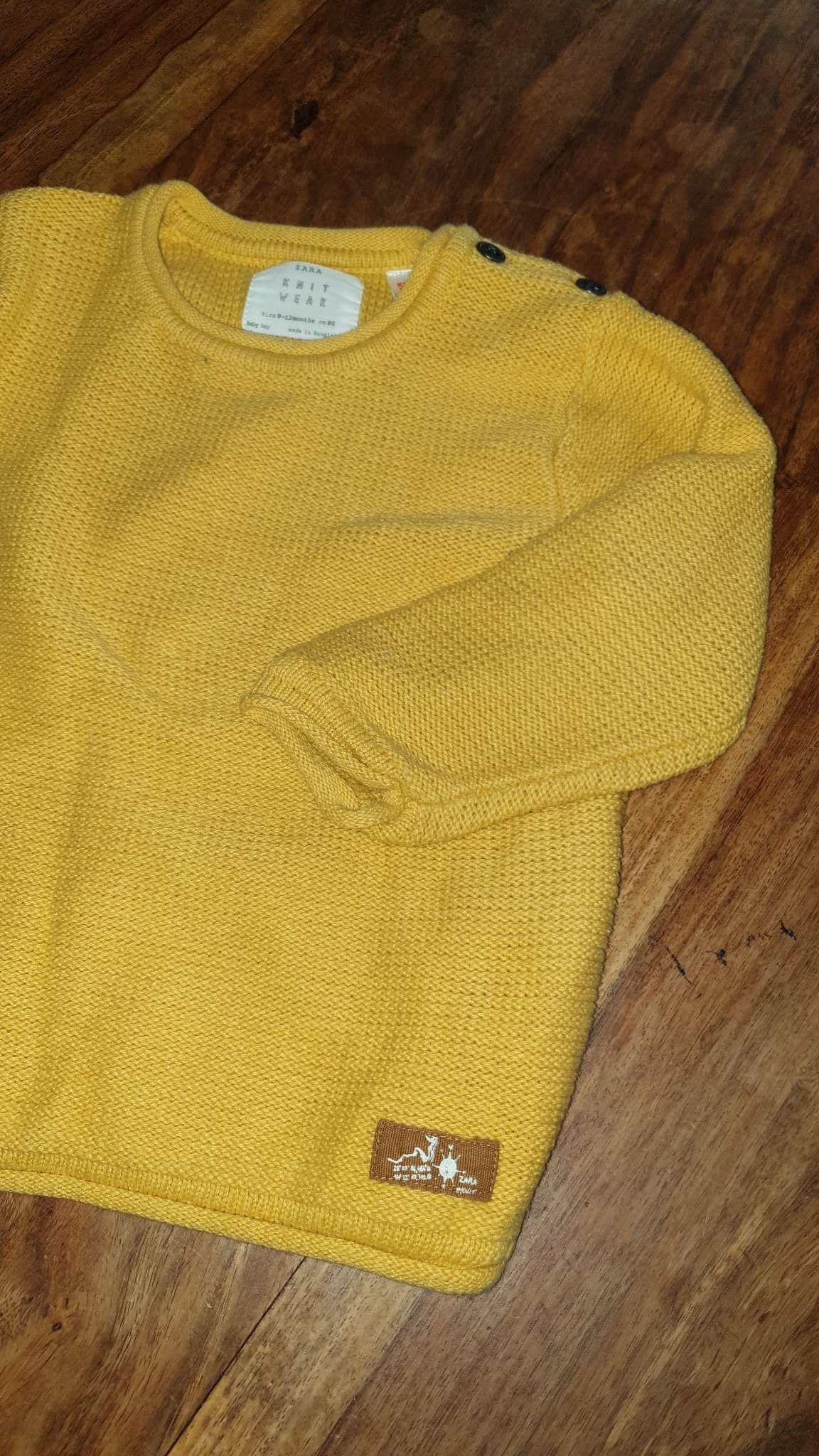 Zara gul stickad bomullströja ca 86. 9 12 mån (376220480) ᐈ Zara gul stickad bomullströja ca 86. 9 12 mån (376220480) ᐈ
