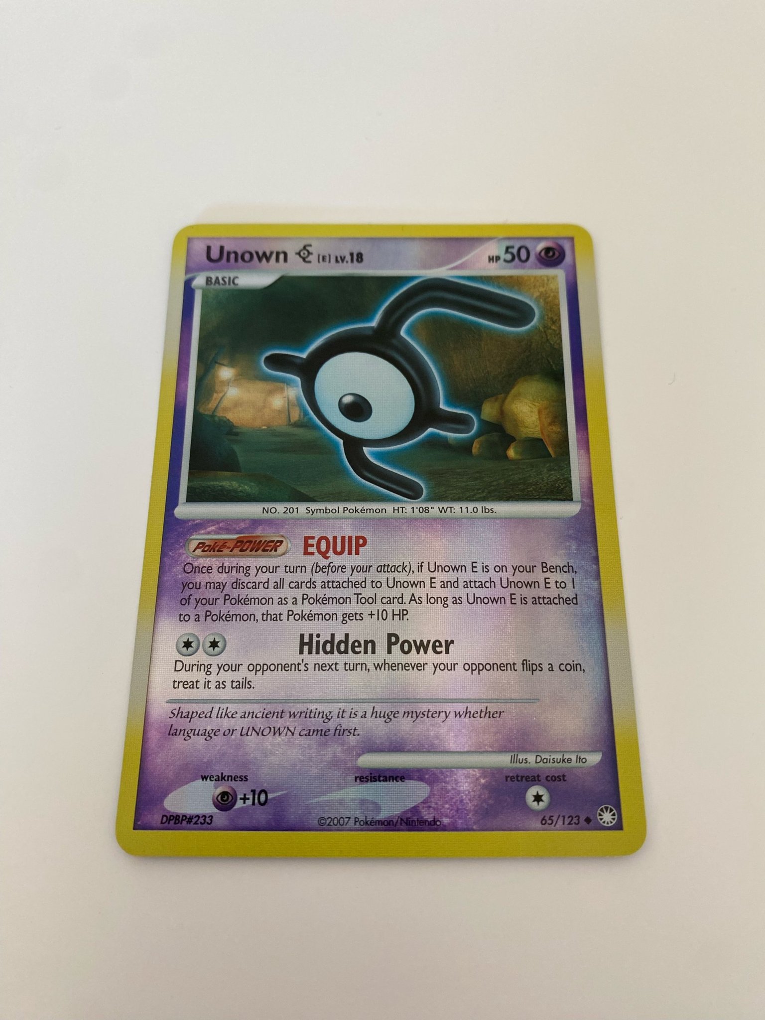 Unown - 55/123 - Uncommon Reverse Holo