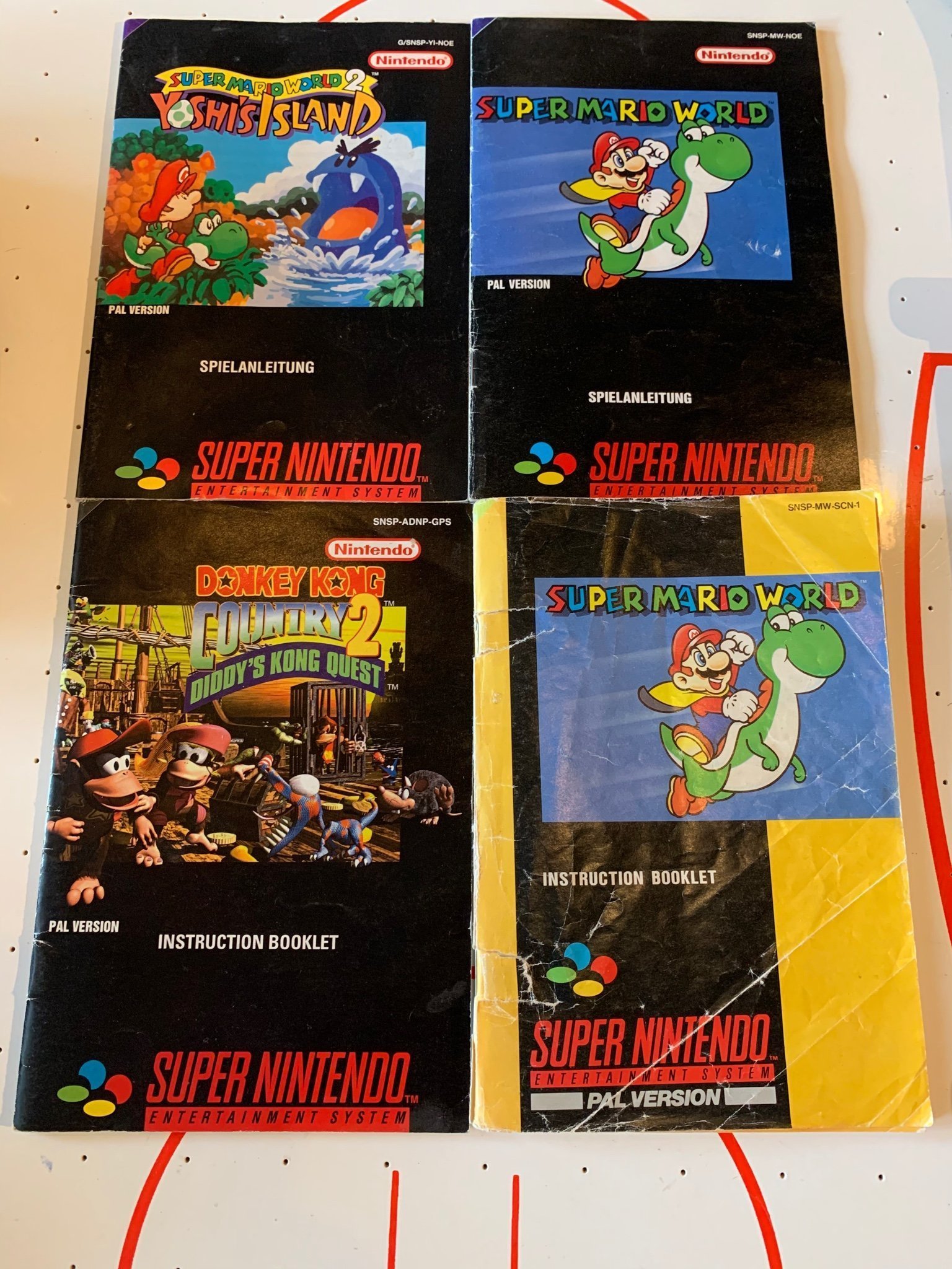 SNES manualer