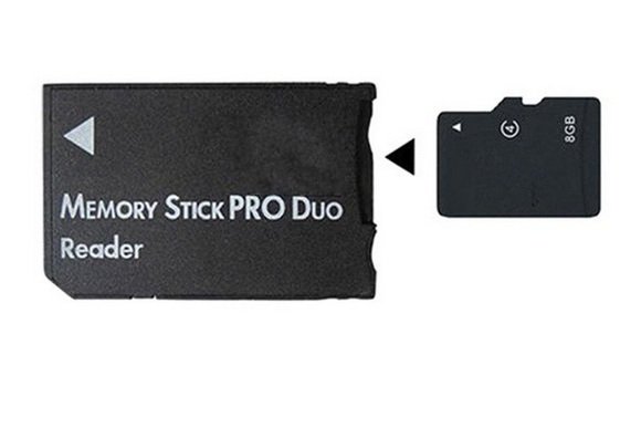 PSP micro SDHC till MS Pro Duo minneskort adapter (micro SD)