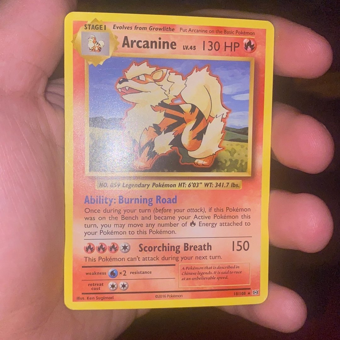 Arcanine 18/108 Evolutions Pokemonkort | Kp p Tradera (727345426) Arcanine 18/108 Evolutions Pokemonkort | Kp p Tradera (727345426)
