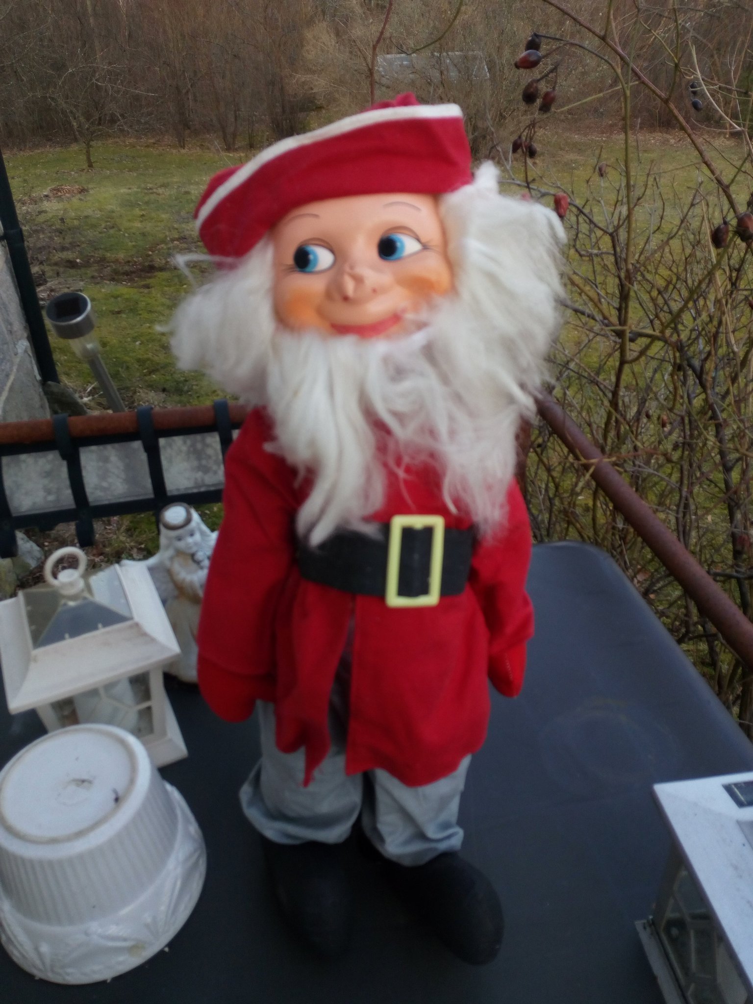 Gammal retro stor jul tomte nisse docka jultomt.. Köp på Tradera