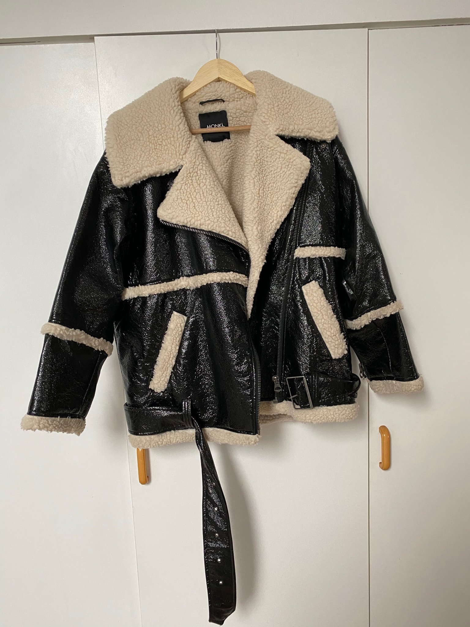 monki aviator coat