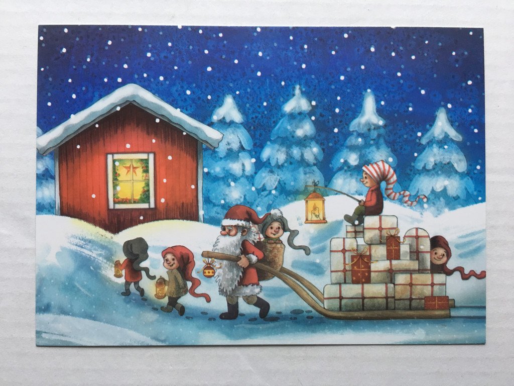Julkort GOD JUL (345387826) ᐈ Köp på Tradera