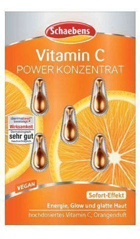 5 kapslar med Serum koncentrat - Schaebens Energi Apelsin Orange