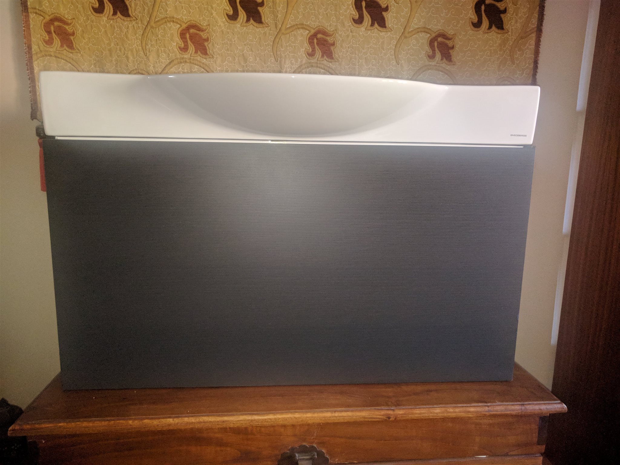 Svedbergs badrumsmöbel inkl. handfat 90 x 32 cm, antracitgrå på