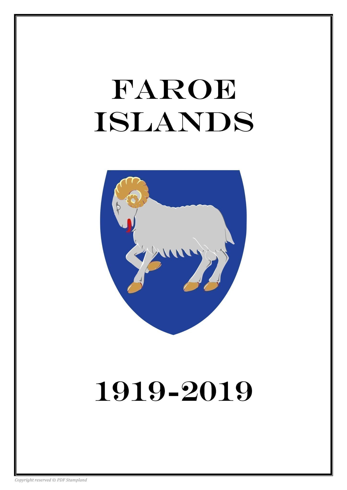 Faroe Islands 1919-2019 PDF STAMP ALBUM PAGES INGA FRIMÄRKEN!!