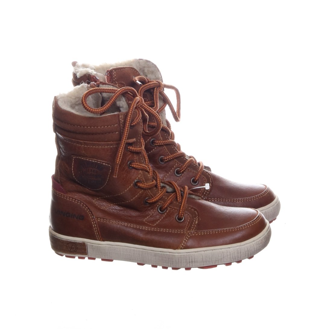 Vingino, Boots, Strl: 33, BrunVitFlerfärgad, Skinn Vingino, Boots, Strl: 33, BrunVitFlerfärgad, Skinn