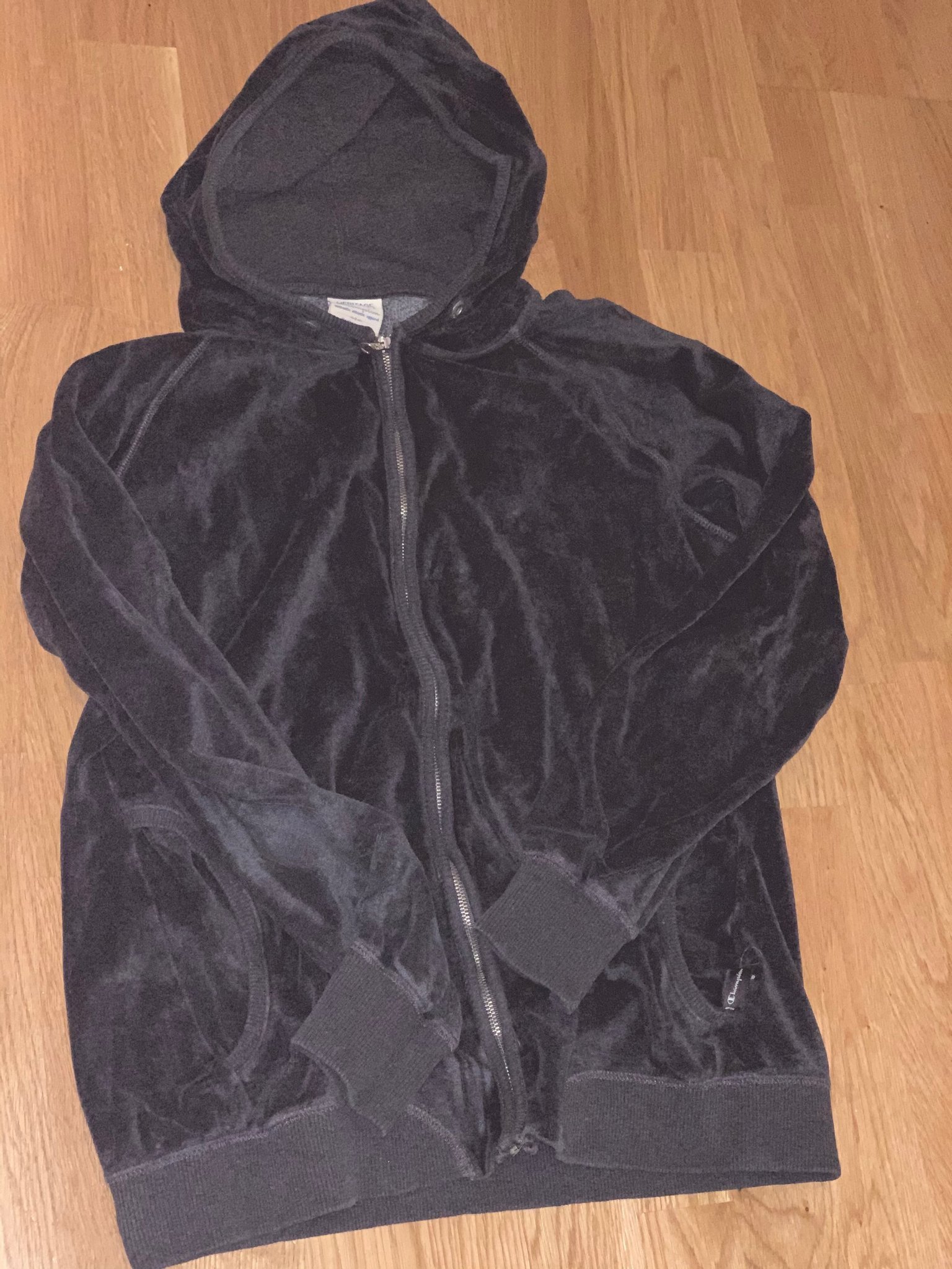 velour zip up jacket