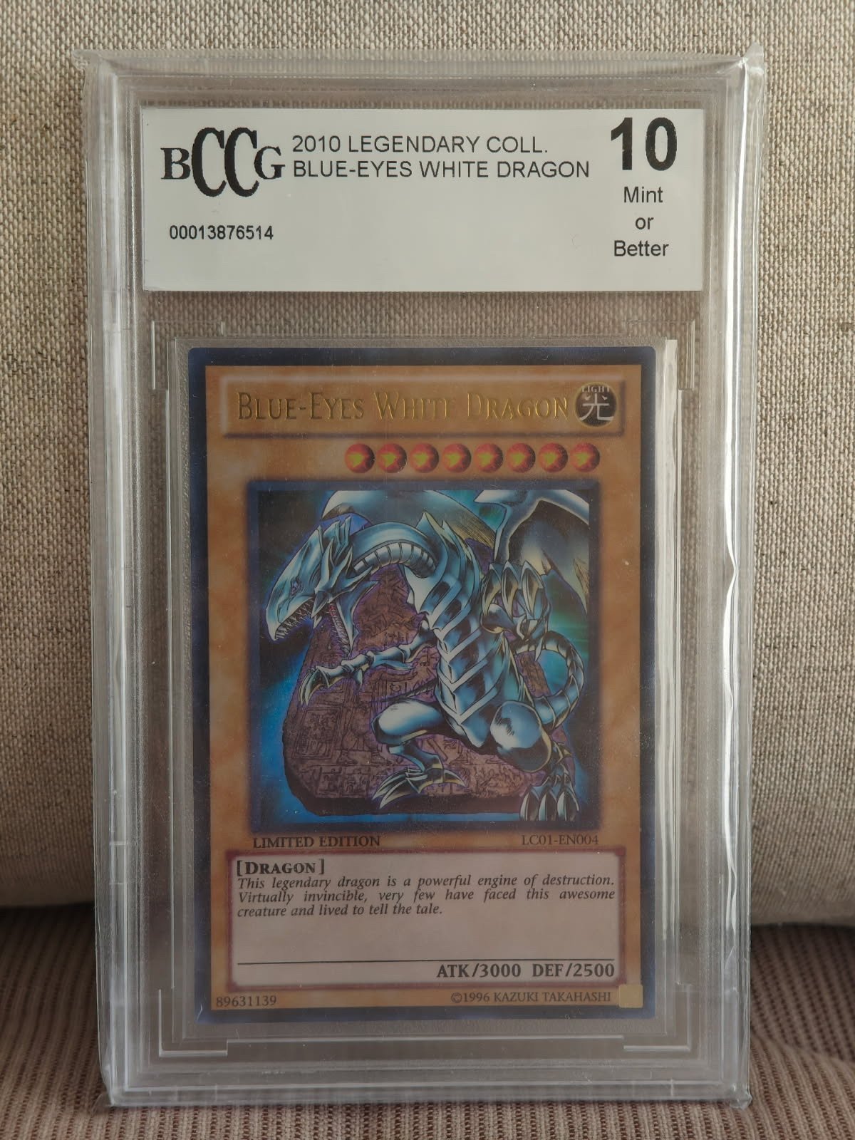Yu-Gi-Oh! Blue-Eyes White Dragon  Beckett BCCG.. | Kp p Tradera  (729105143)