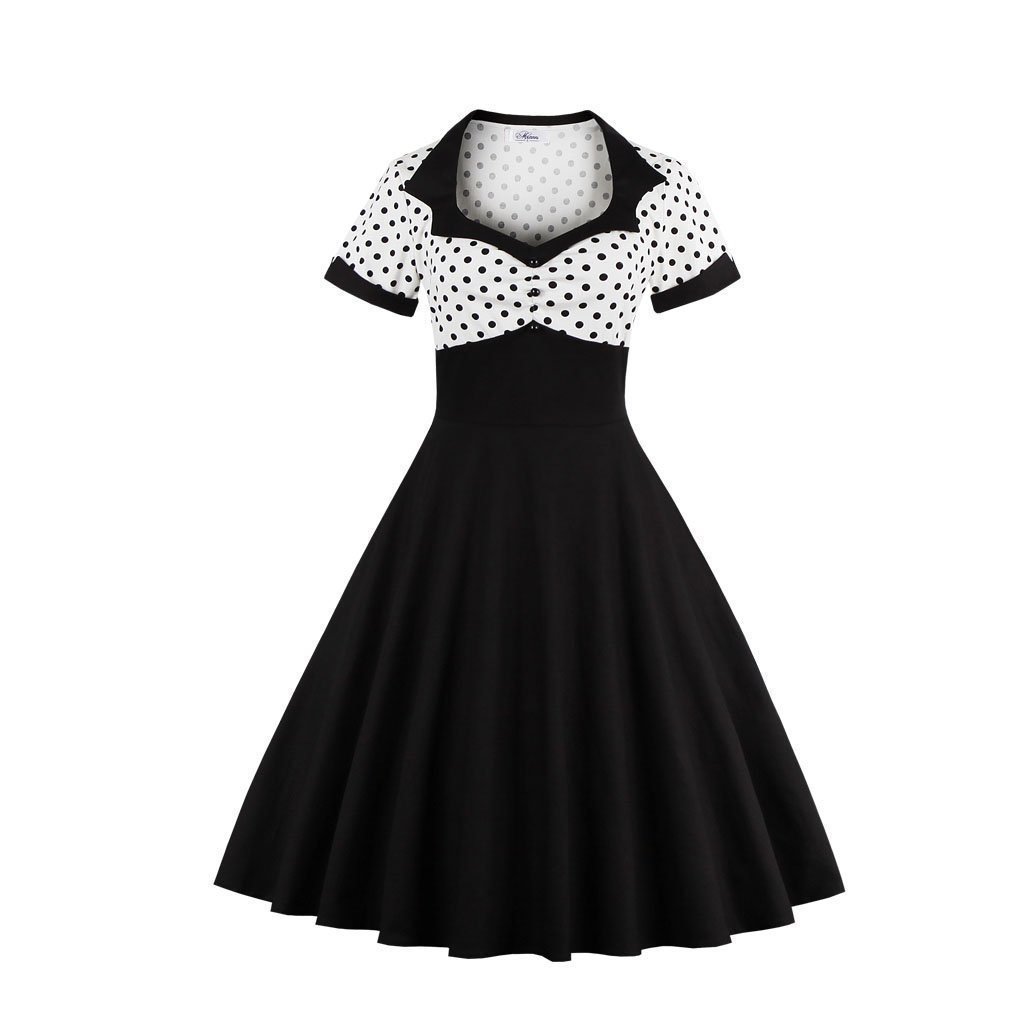 svart rockabilly klänning