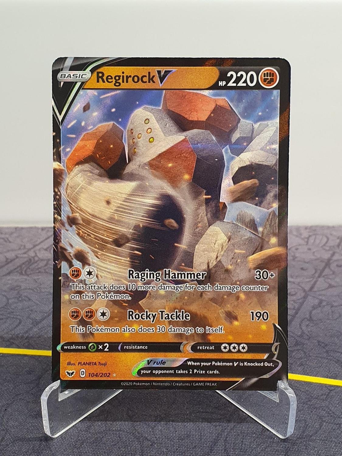 REGIROCK V 104/202 - Ultra Rare - Sword & Shiel.. | Kp p Tradera (551438220) REGIROCK V 104/202 - Ultra Rare - Sword & Shiel.. | Kp p Tradera (551438220)
