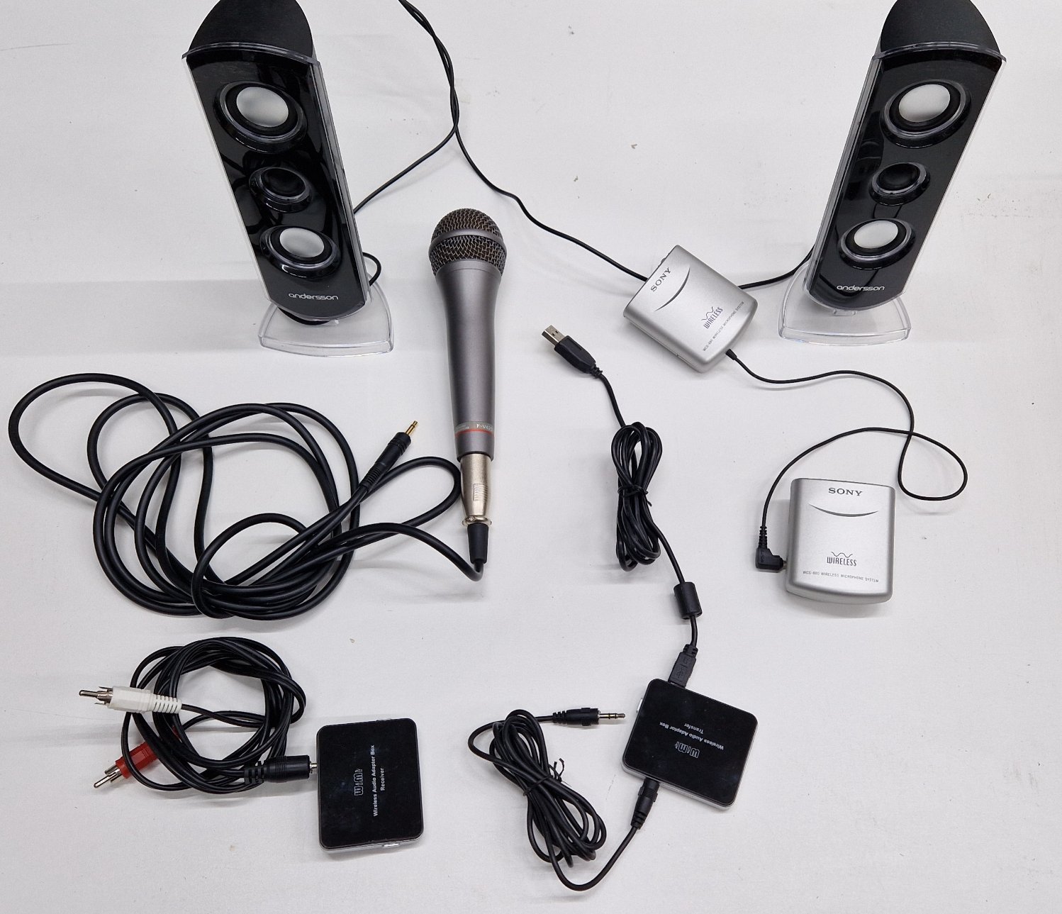 Mikrofon Sony mic FV420 komplett med trådlös.. Köp på Tradera