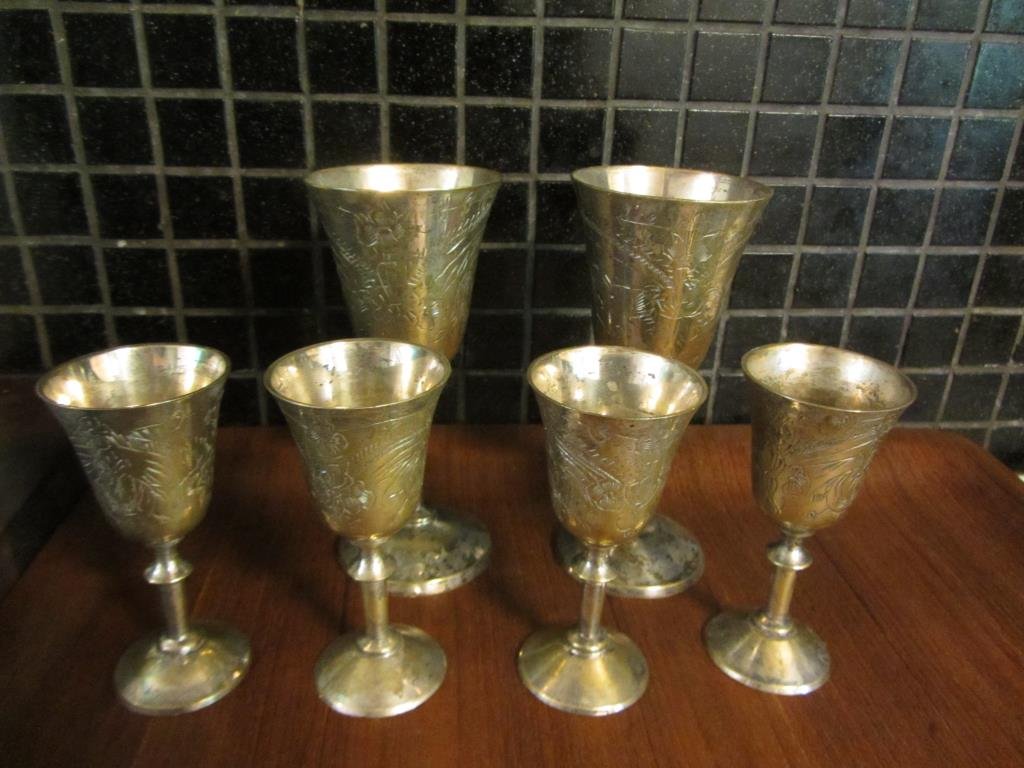 4st Snapsglas 2st Vinglas Nysilver NS