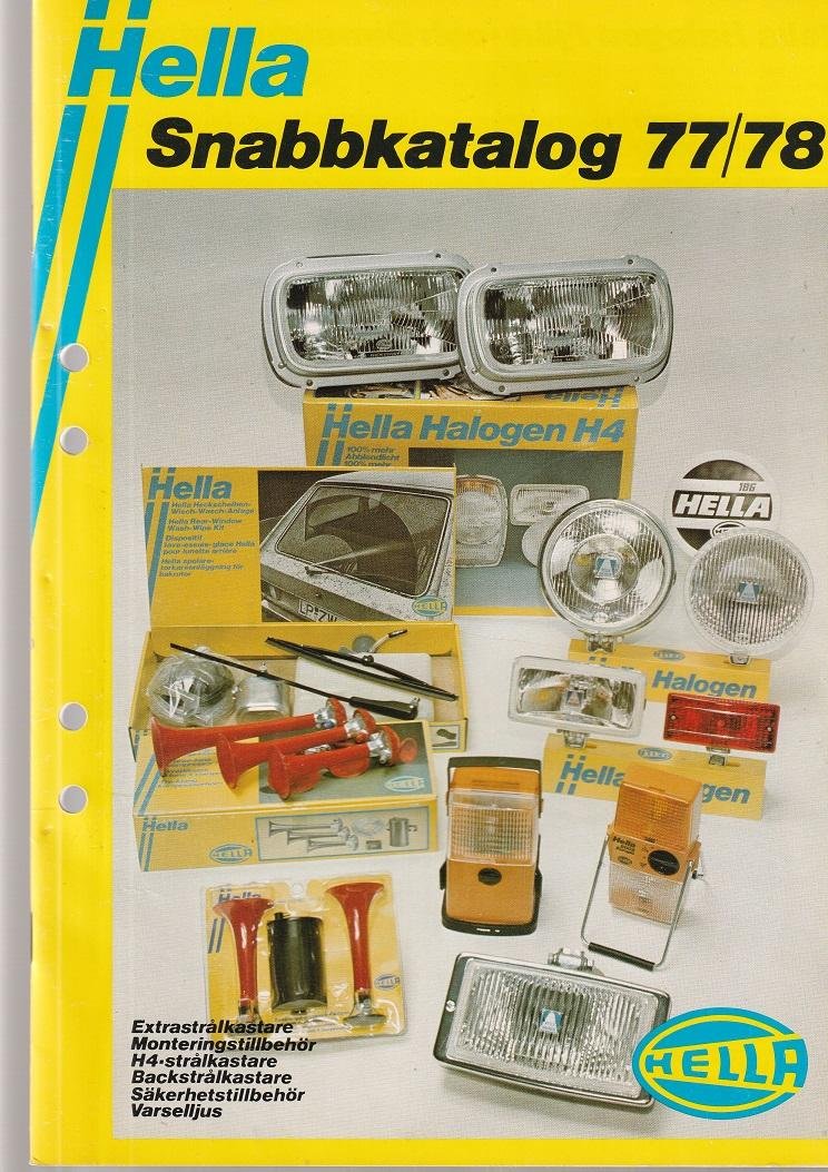 Hella extraljus katalog 1977/78 Köp från gax på Tradera (575335916)