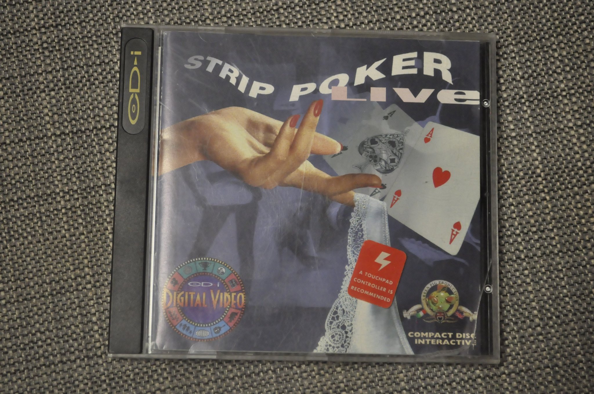 Strip Poker Live Philips CD-I English Italian CIB REGION FREE