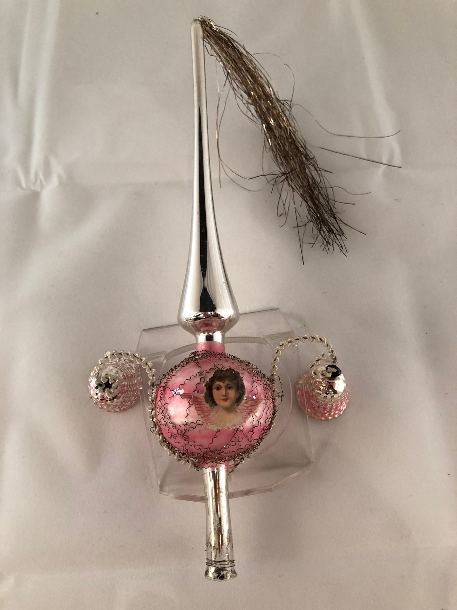 Toppspira / spira till julgran av glas 1930tal.. (374766303) ᐈ Köp på