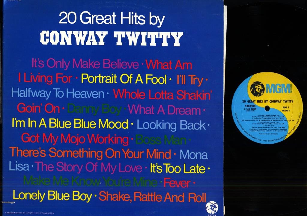 CONWAY TWITTY - 20 GREAT HITS BY CONWAY TWITTY - GF 2-LP