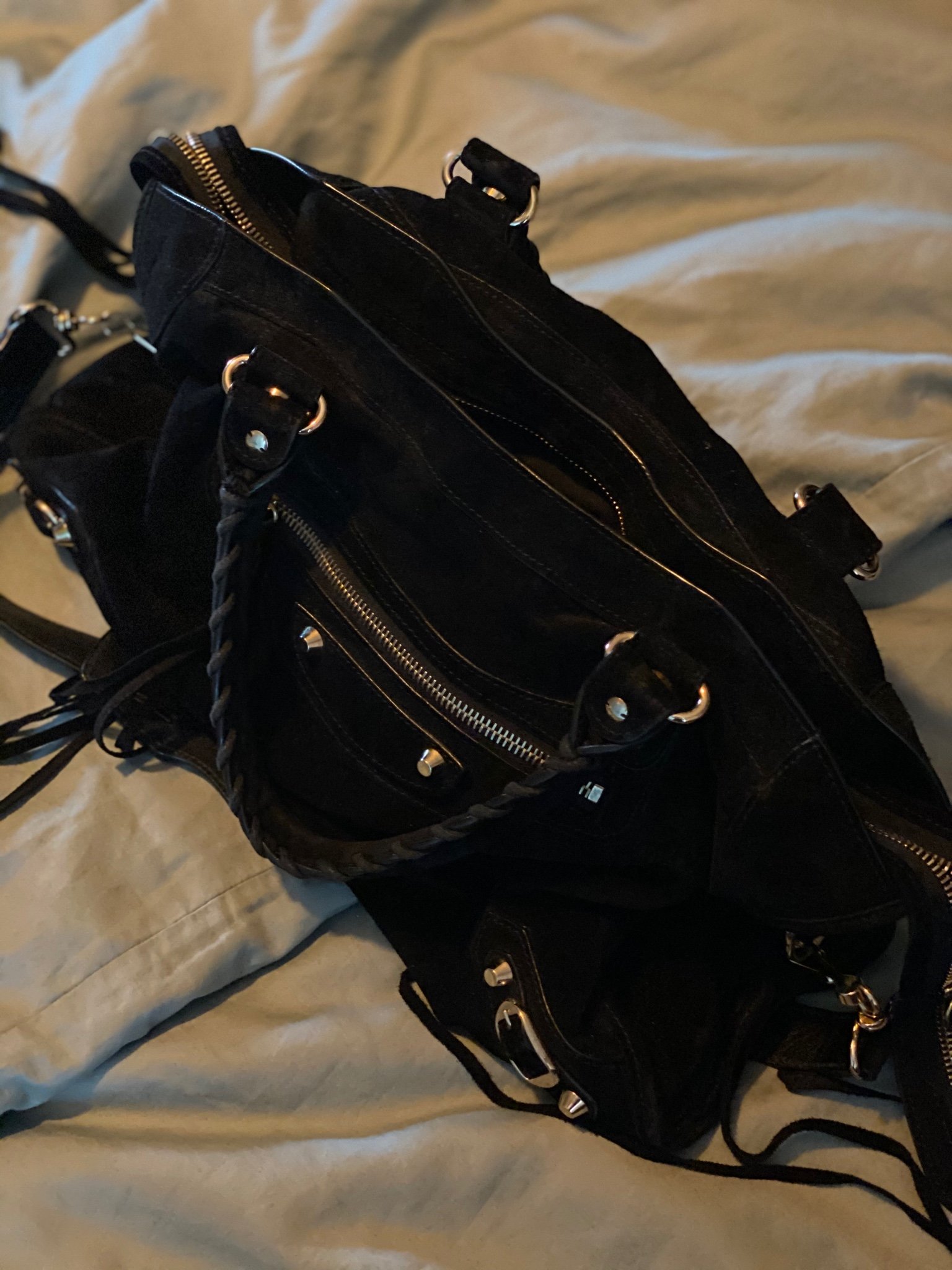 Balenciaga City bag i svart mocka Balenciaga City bag i svart mocka
