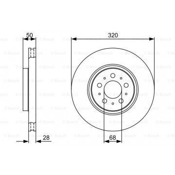 2 Stycken Nya Bromsskivor 320 mm