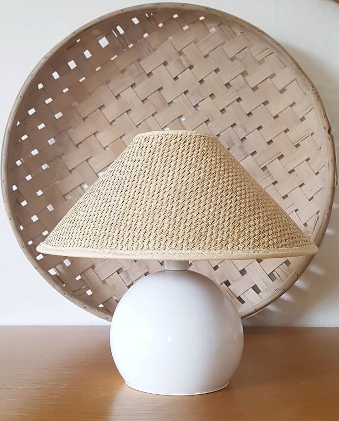 Retro lampa• Lampfot • 80 tal