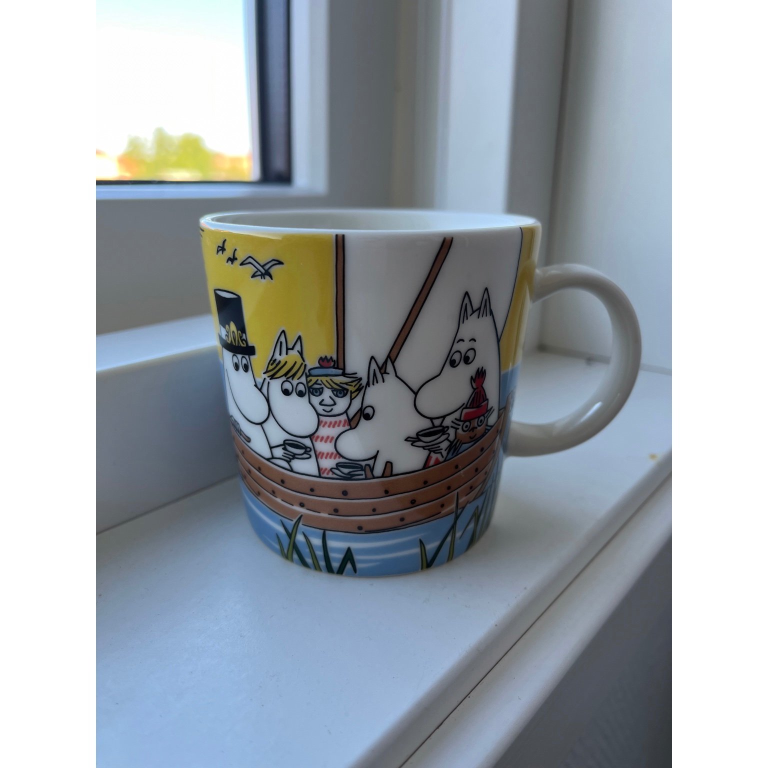 Muminmugg sommar segla med tootiki Köp på Tradera (597497603)