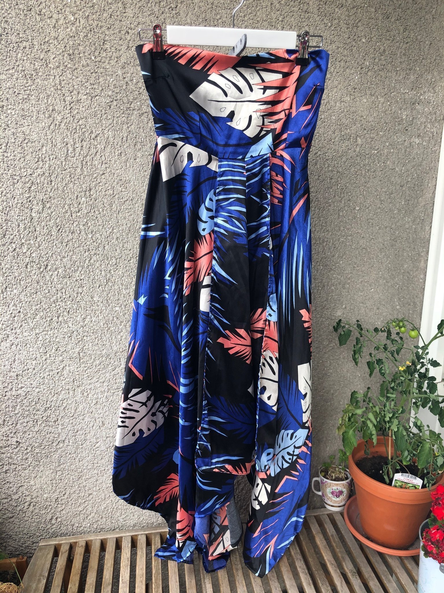 Klänning med palmer stl 40