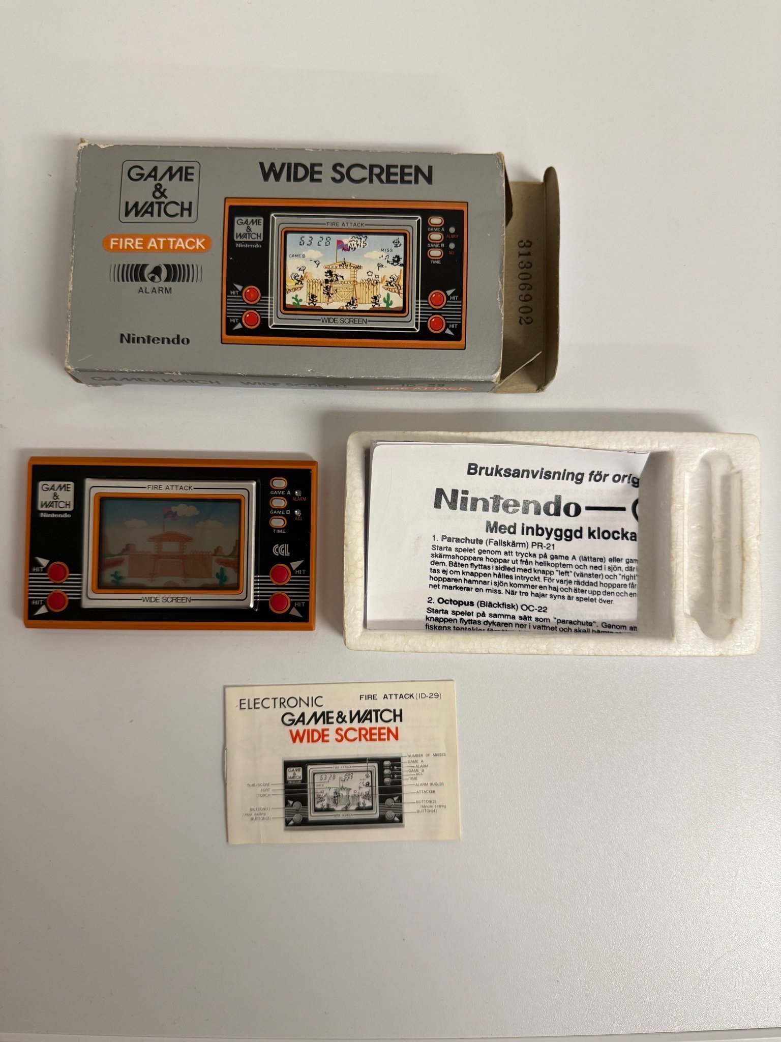 Nintendo Game & Watch Fire Attack (ID-29) Wide .. | Köp på Tradera