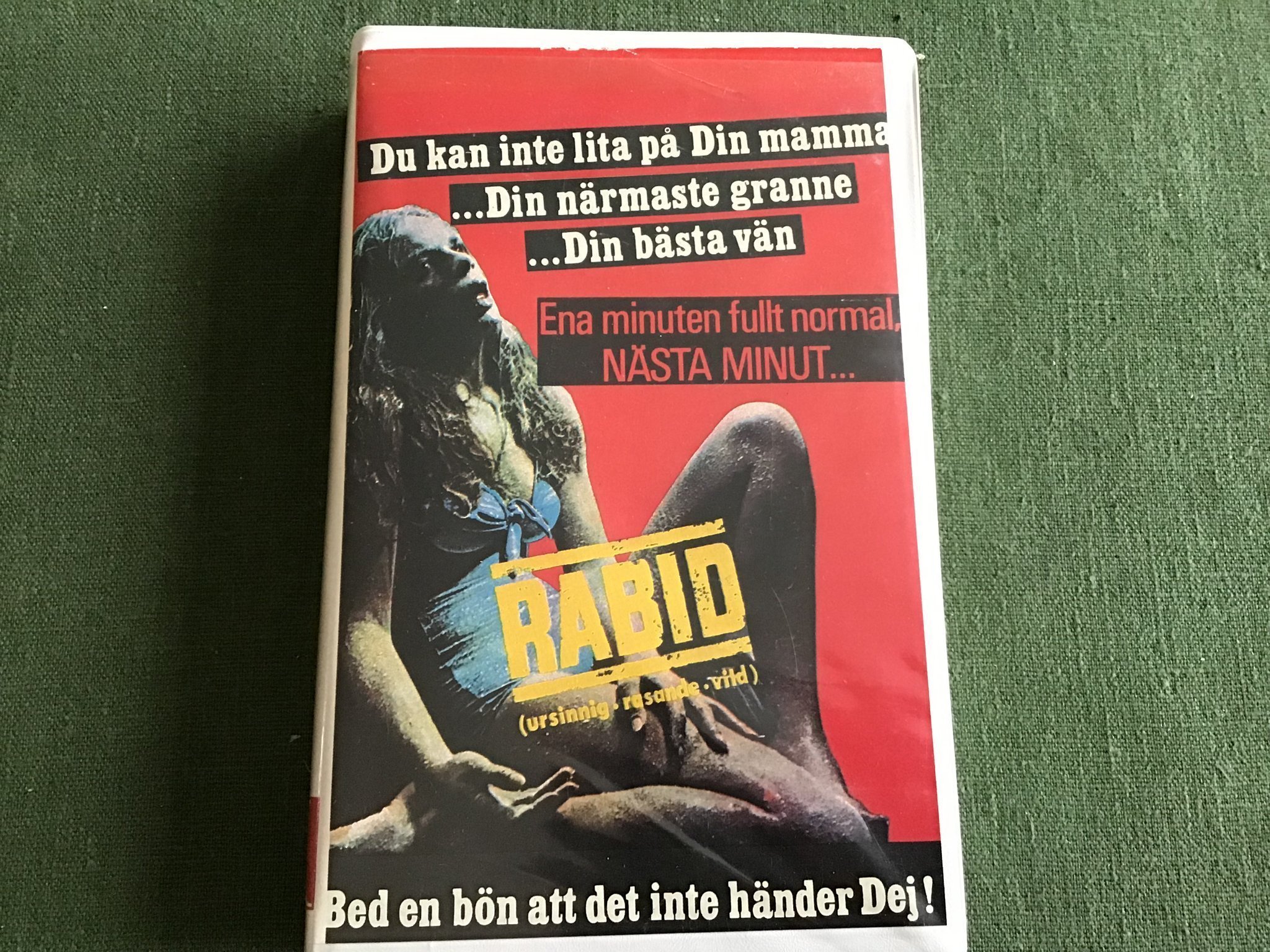 RABID VHS VIDEO KLUBBEN MARILYN CHAMBERS,FRANK MOORE,JOE SILVER,HOWARD RYSHPAN