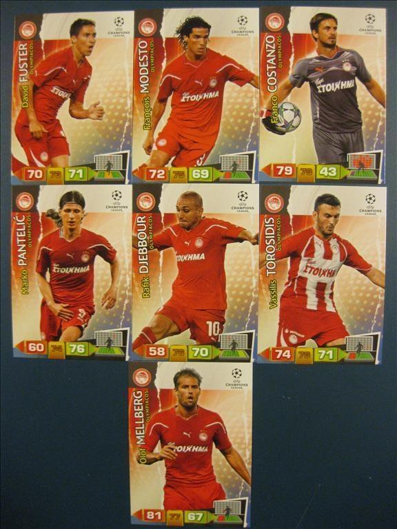 OLYMPIACOS + BAYER LEVERKUSEN - 15 KORT - LAGENS BASKORT I C.L SERIEN 2011-2012