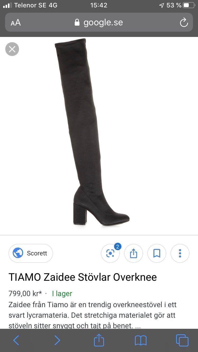 Trendiga stövlar overknee storlek 39 från tiamo (389557181 TIAMO Zaidee Stövlar Overknee Scorett.se