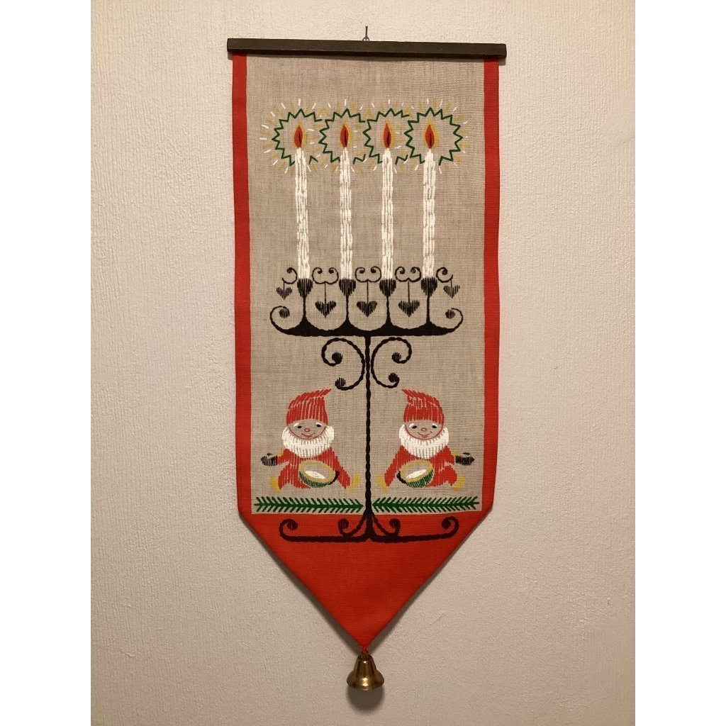 Se produkter som liknar Retro Svensk Jul Väggbonad Tr.. på Tradera