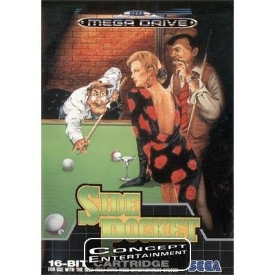 SIDE POCKET (komplett) till Sega Mega Drive