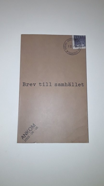 brev till samhället brev till samhället