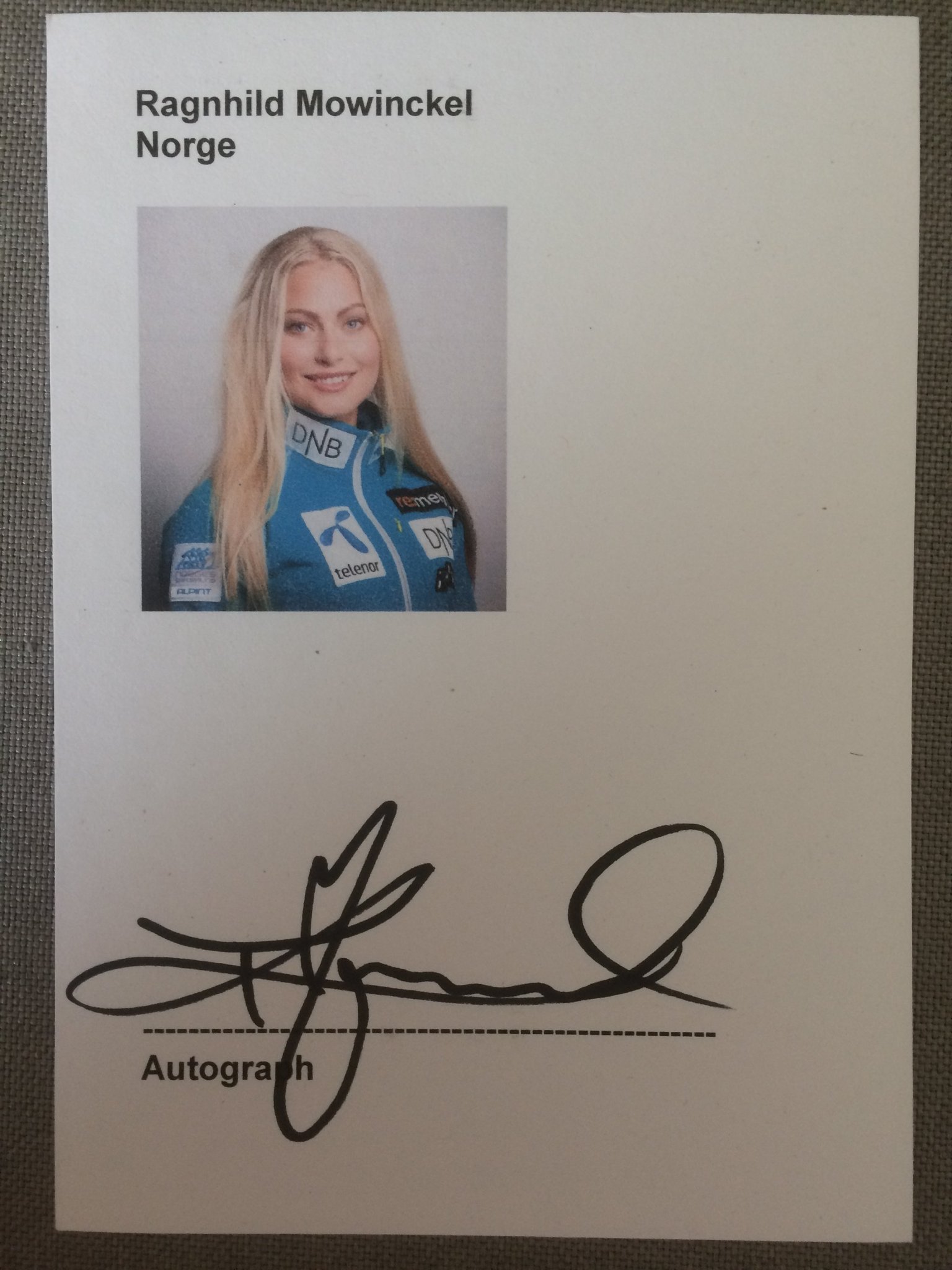 Autograf Ragnhild Mowinckel - 2xOS-silver 2018 .. (418814743) ᐈ Köp på Tradera