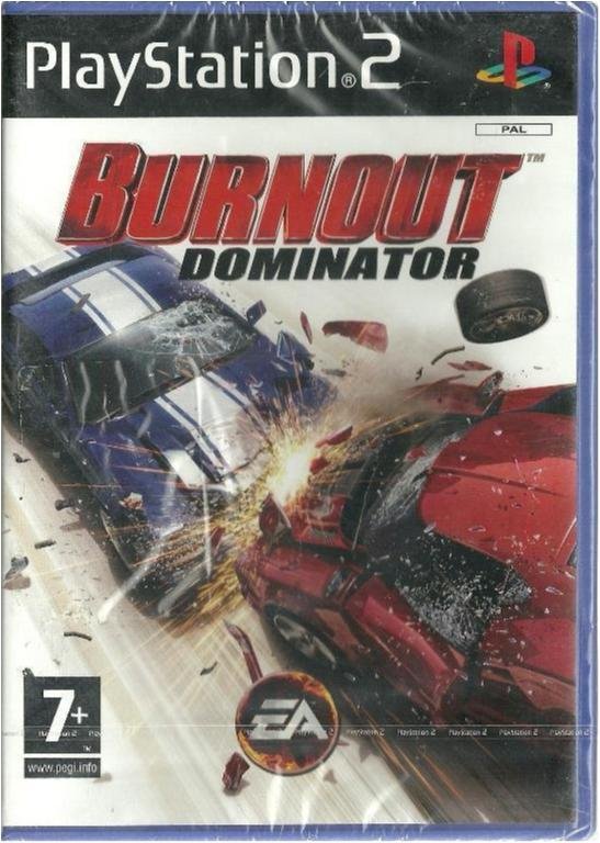 BURNOUT - DOMINATOR (INPLASTAT PS2 SPEL )