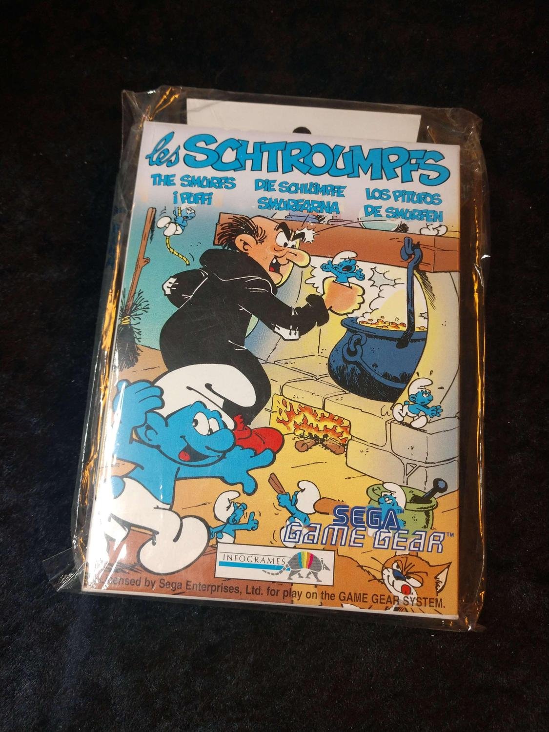 1980'S PAL SEGA MASTER SYSTEM GAME - SMURFS LES SCHTROUMPFS - BOXED + COMPLETE £85.00 - UK