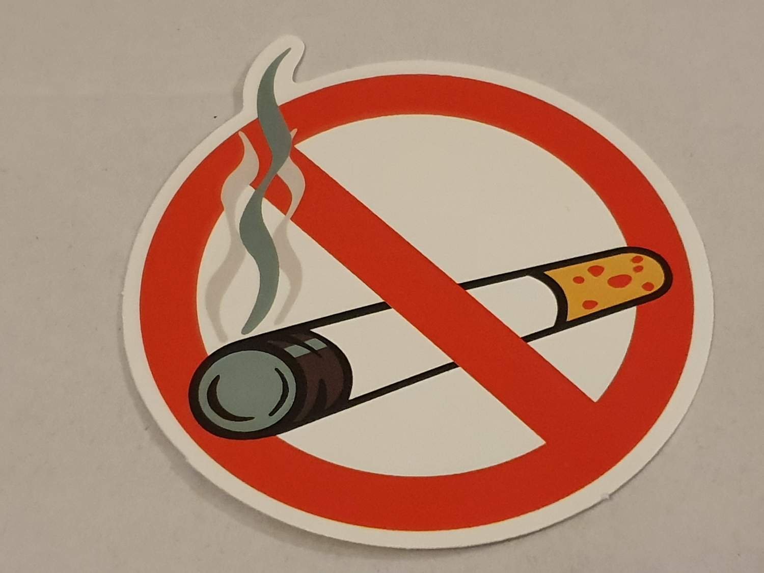 KLISTERMÄRKE STICKER no smoking