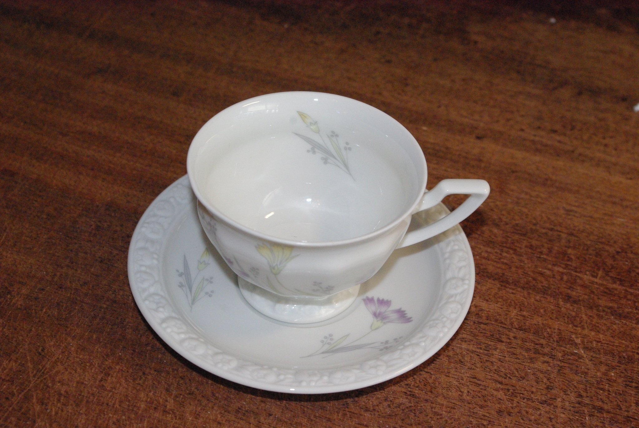 Rosenthal, Maria, kaffeservis 6 kopp/fat med vacker blomsterdekor