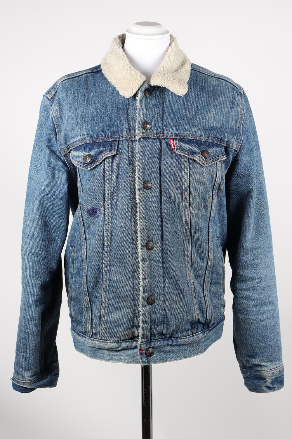 Sherpa / Jeansjacka, Levis, höst, stl. S