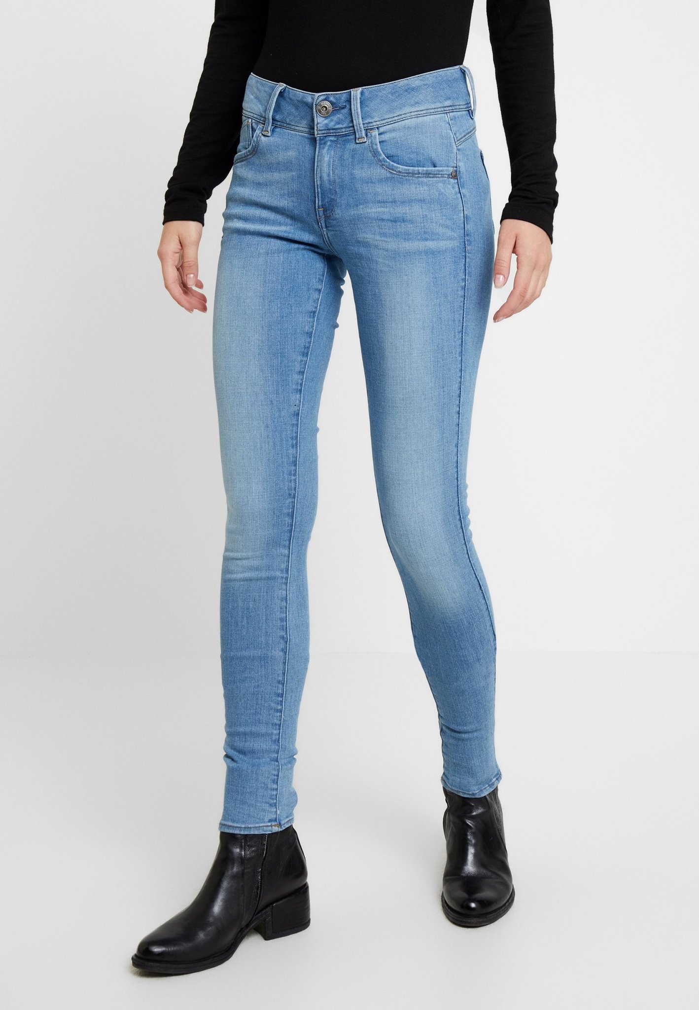 G-Star jeans ljusblåa LYNN MID SUPER SKINNY stl.. (439481302) ᐈ Köp på  Tradera